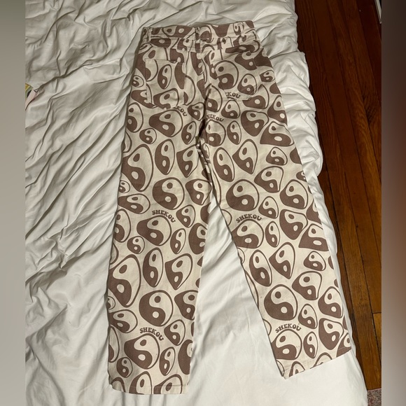high wasted yin-yang print pants - Picture 3 of 4